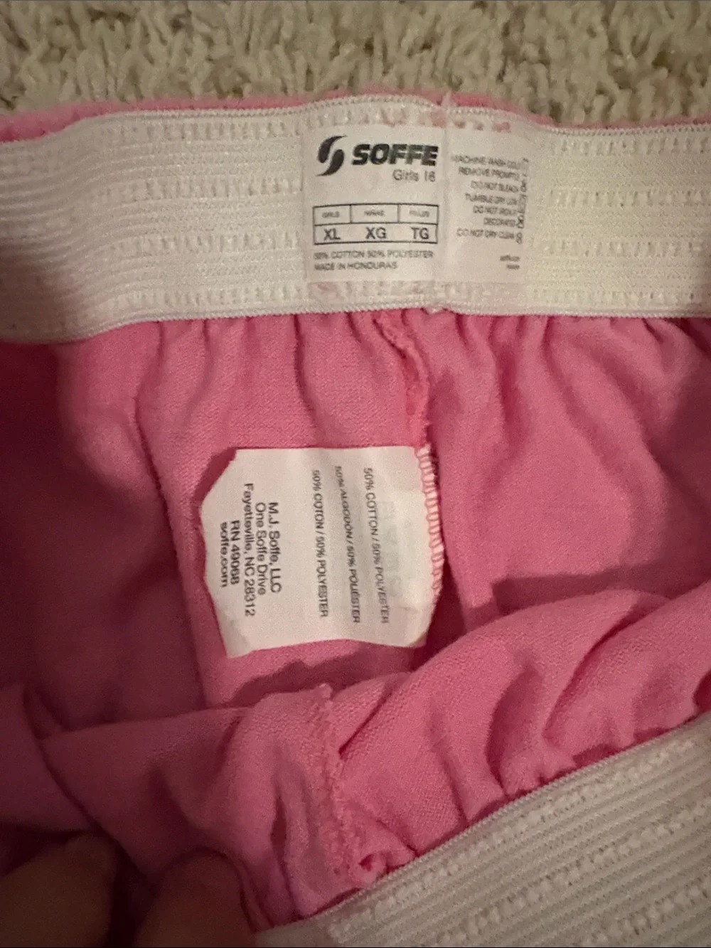 Soffe Girls Athletic Shorts XL 4 pair set